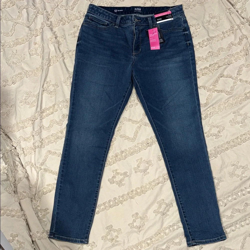 NWT Size 12 ANA Blue Skinny Jeans. New with tags - Picture 1 of 3